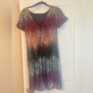 Sequin Mulcolor Sheath Dress